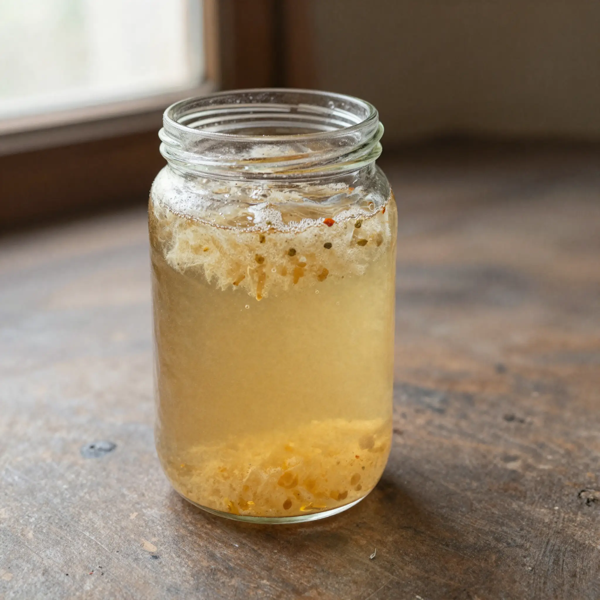 Jun (green-tea-and-honey SCOBY beverage)