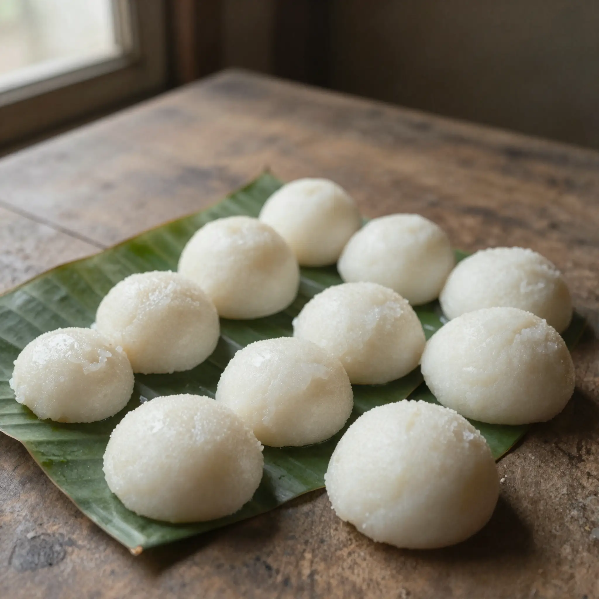 Puto (Filipino steamed fermented rice-flour cake)